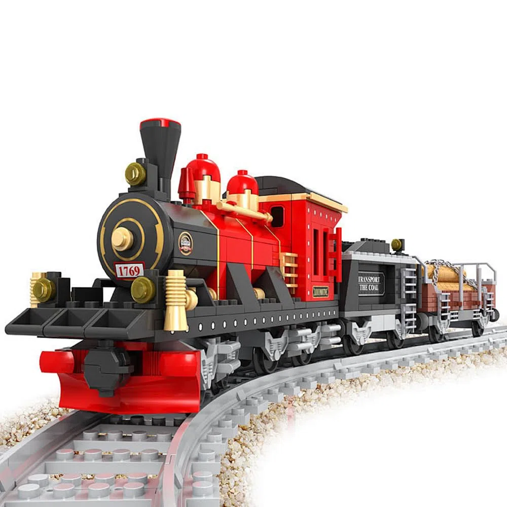 57pezzi City Set di Binari, City Binari City Scambi Binari dei Blocchi di Costruzione della Città Idee Regalo per Ragazzi, Ragazze e Bambini