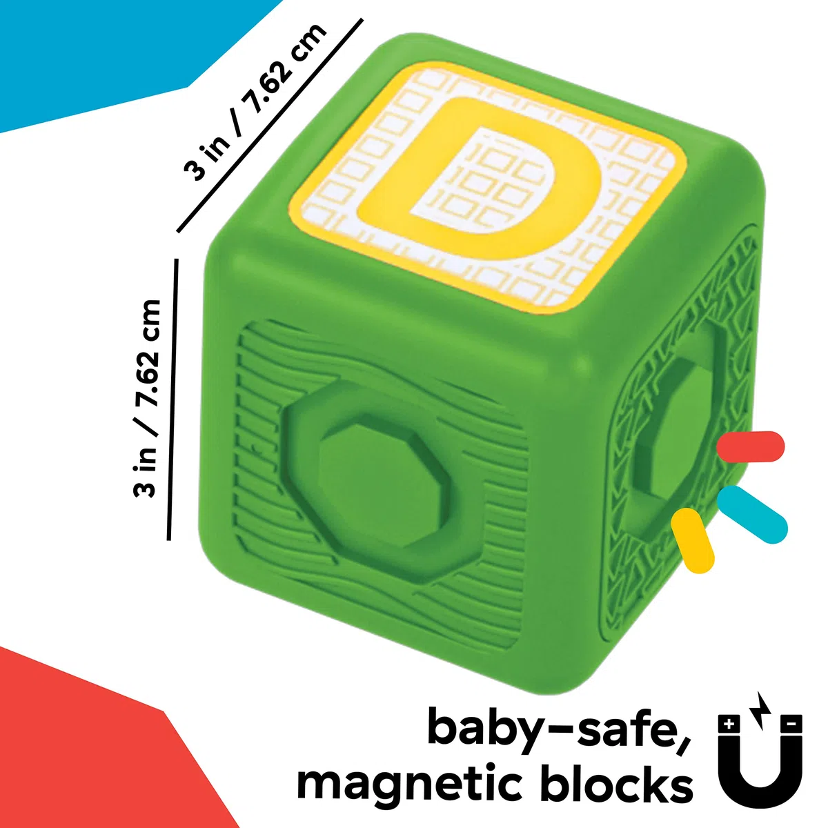 Baby Einstein Blocchi magnetici multiattività per costruzioni Bridge & Learn, 6 mesi in su, 15 pezzi