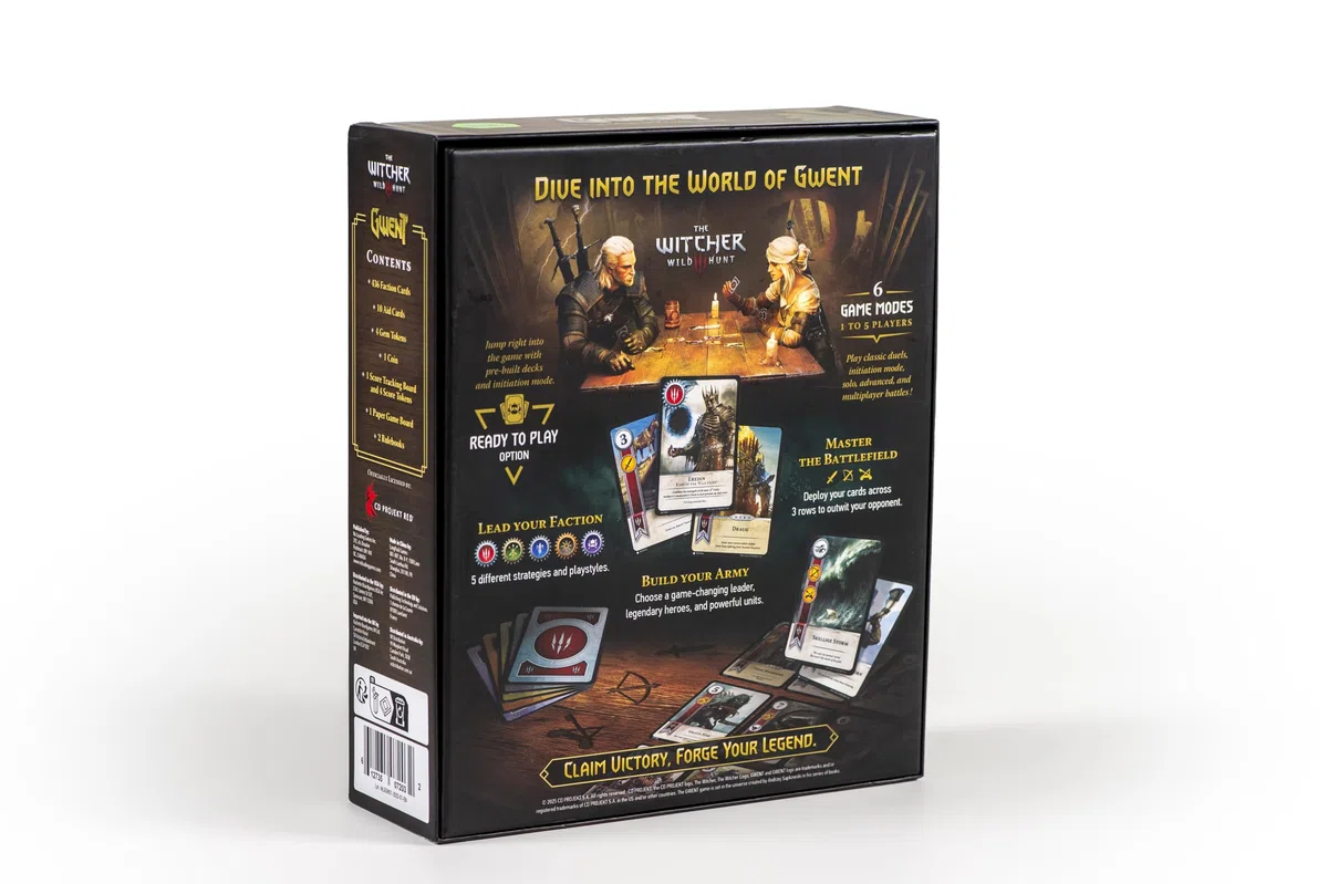 GWENT - Gioco di carte leggendario, con licenza ufficiale, set completo inglese, gioco di strategia competitivo per la costruzione di mazzi, da The Witcher 3, dai 14 anni in su, da 1