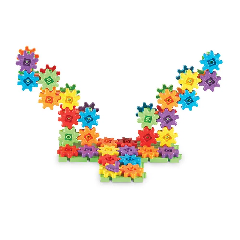 Learning Resources Gears Gears Gears Set Costruzioni Ingranaggi 100 Pezzi per Bambini 3+ Gioco STEM Motricità Fine creatività Regalo Natale Educativo