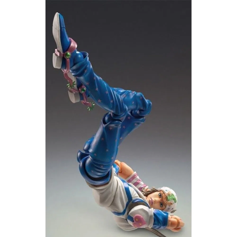 Johnny Joestar Action Figure - Anime JJBA Figura Articolazioni Mobili Modello con Accessori PVC Johnny Joestar Super Action Statue 17 cm (bianco)