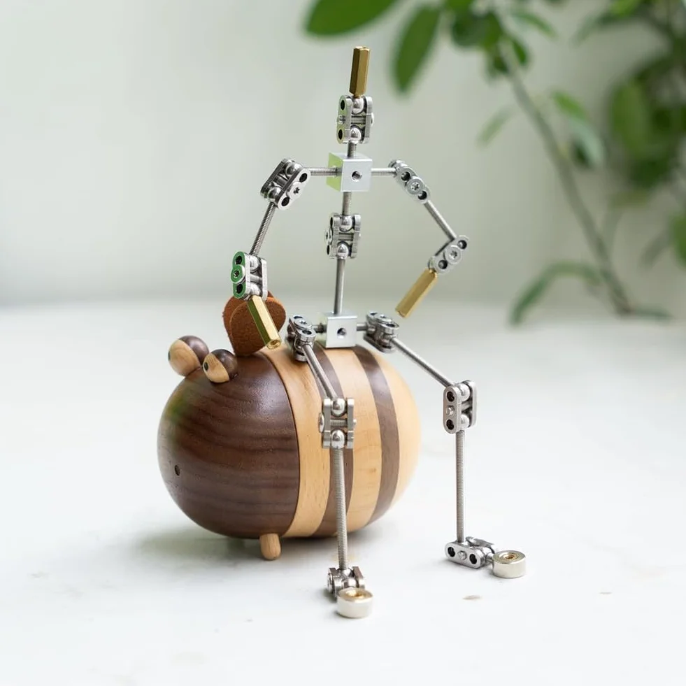 Jevina Armature Kit - Scheletro per bambole fai da te in metallo, facile da montare, design animato, per stop motion