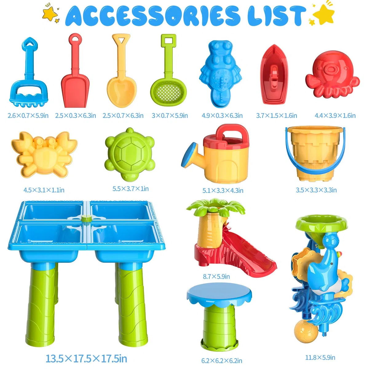 Diealles Shine Tavolo Acqua Bambini, Versatile Tavolo Gioco Acqua Bambini, Esterno Tavolo Sabbia e Acqua per Bambini