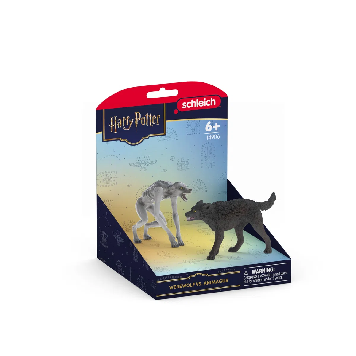 schleich Harry Potter | Lupo Mannaro vs. Animagus 14906 | Figura di Lupo Mannaro con Braccia mobili | Figure da Collezione o Decorazione | Idea Regalo per Bambini e Fan | Set da 2 Pezzi | dai 6 Anni