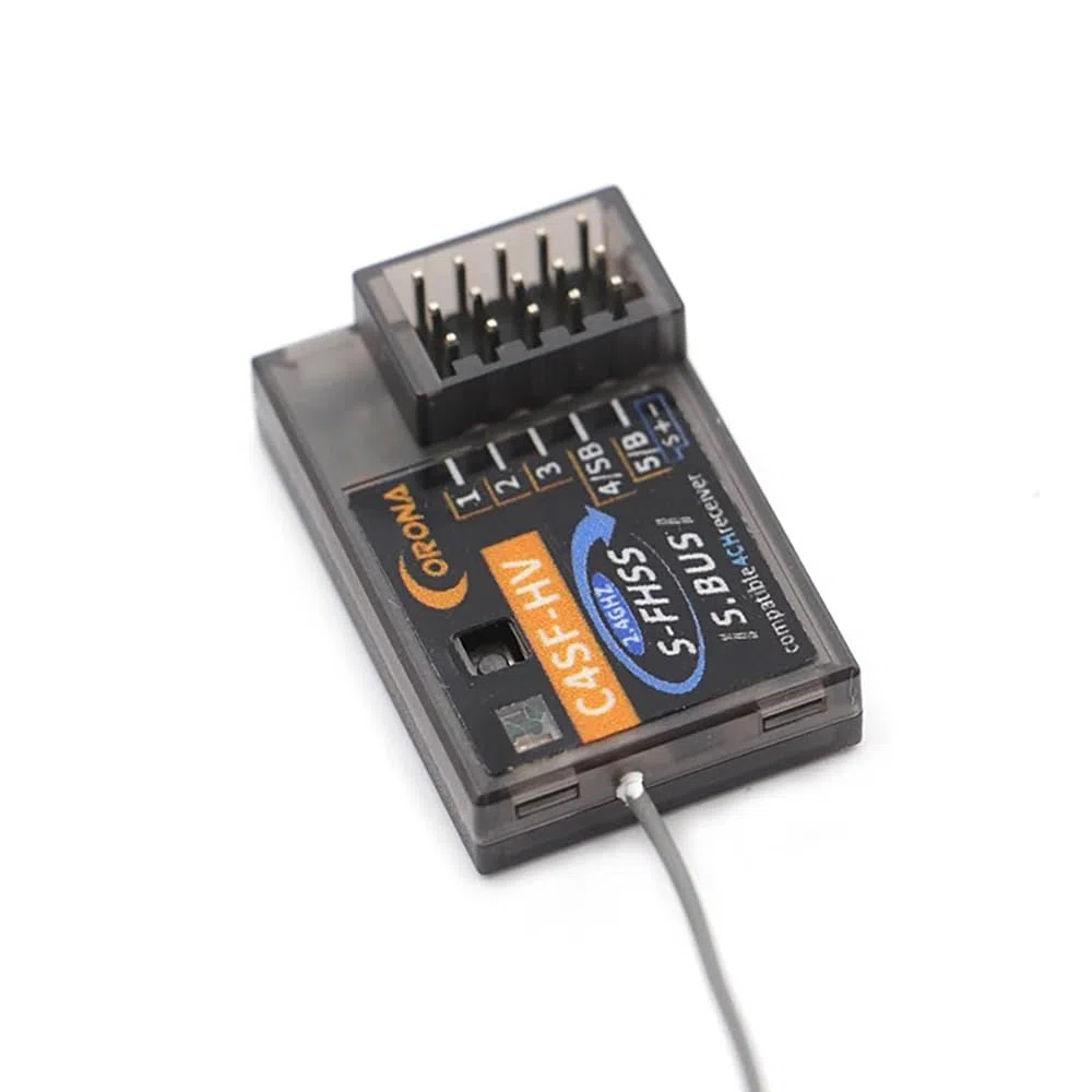 C4SF C4SF-HV 2.4GHz 4 canali S-FHSS/FHSS SBUS Ricevitore compatibile per FUTABA 3PV/7PX/4PLS/4PV/7PX/4PX ecc Modelli parti (2PCS C4SF-HV)