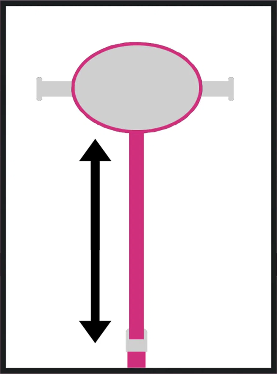 Stamp Monopattino a 3 ruote Barbie, piattaforma larga, PINK