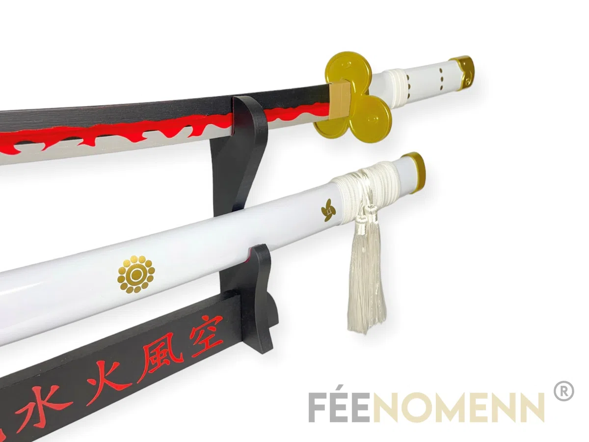 Katana Decorativa Giapponese - Spada di Zoro (Ame No Habakiri) - Supporto Premium Incluso
