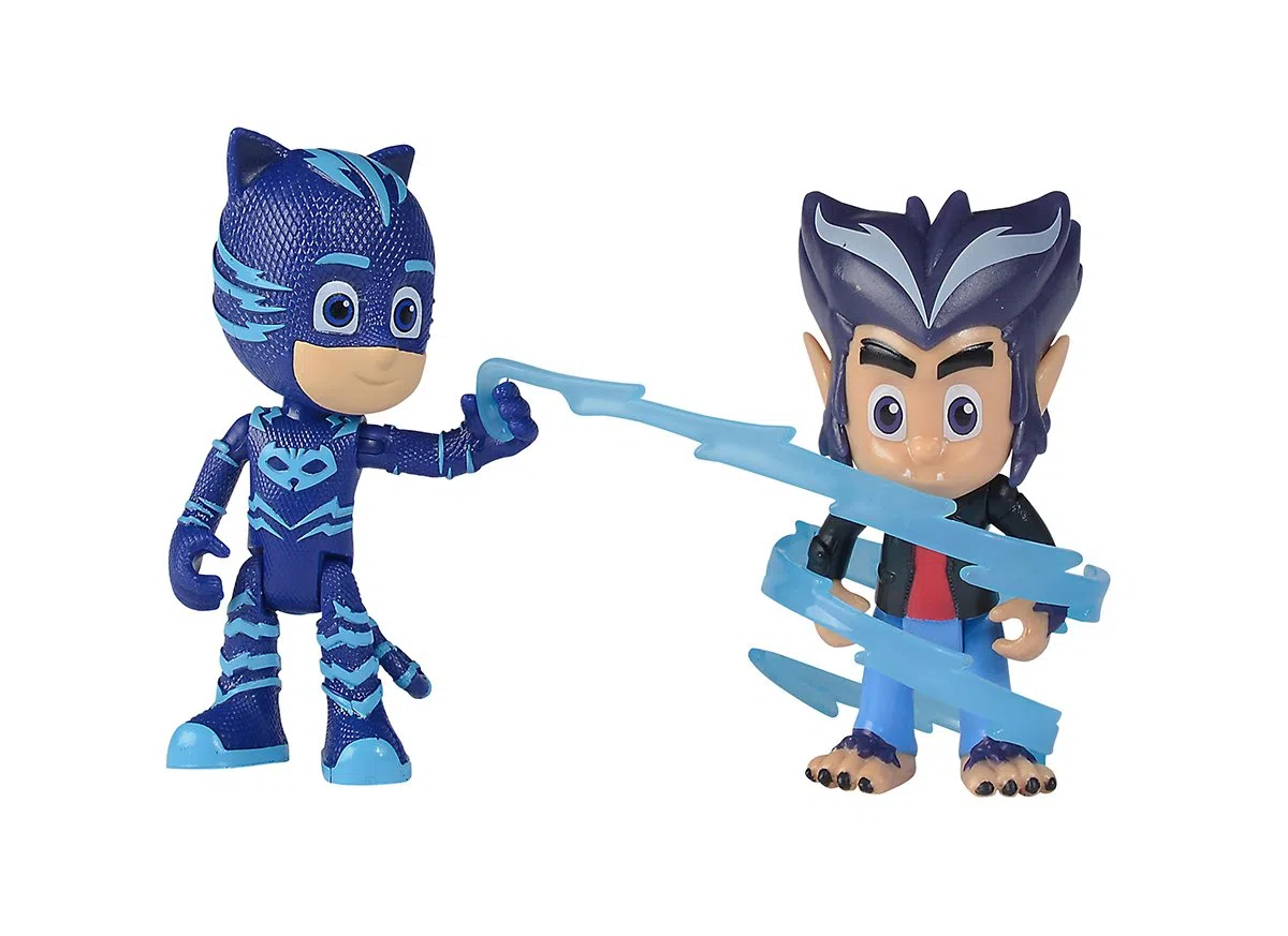 Simba 109402223 PJ Masks - Set di personaggi Catboy e Howler, unisex per bambini