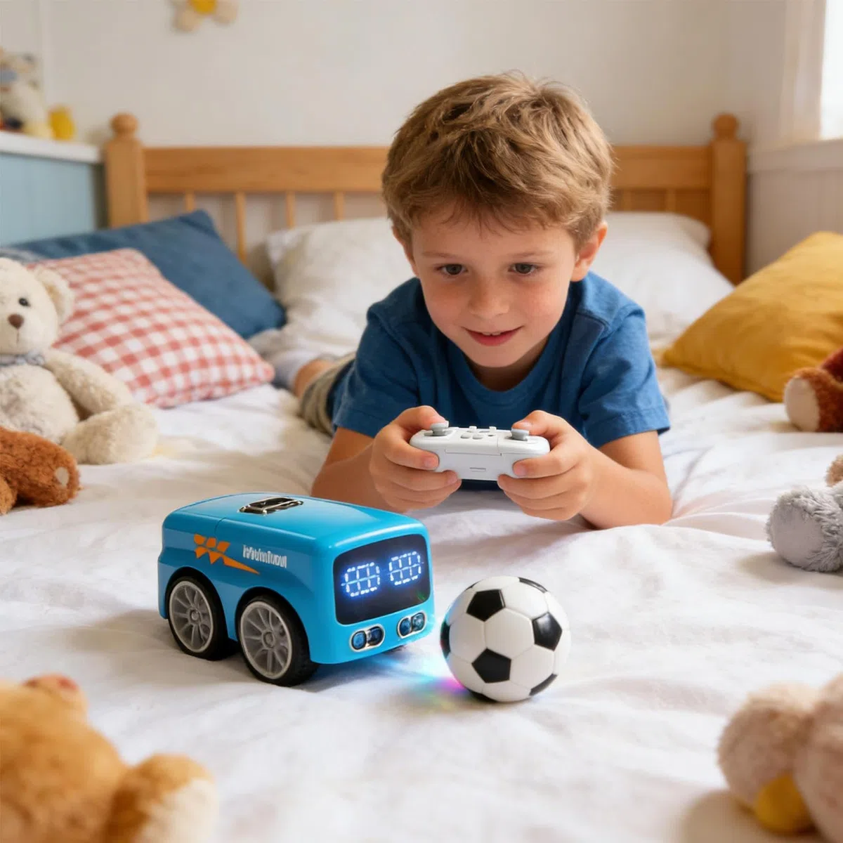Auto A Controllo Remoto Con Rilevamento Gestuale | Bus Interattivo Intelligente - Auto RC Con Evitamento Ostacoli E Controllo A Mano,Per Bambini 5-12 Anni, Ideale Per Feste Di Compleanno, Casa, Scuola