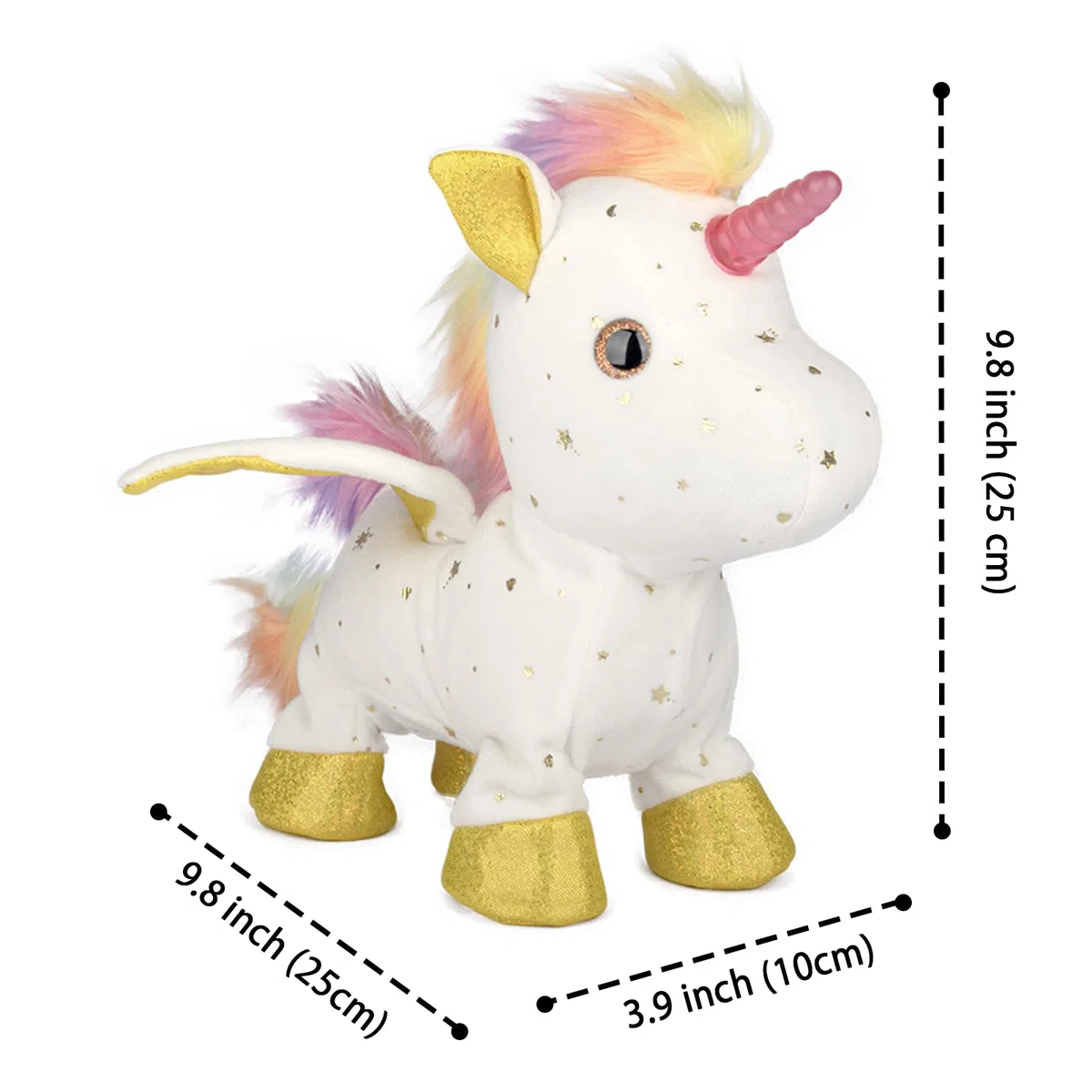 Giochi Regalo Unicorno per Ragazze Età 4-6, Peluche Unicorno Interattivo con Luci che Cammina, Guinzaglio con Telecomando, Peluche Elettronico con Luci, Ritmi Musicali e Ali che Si Muovono, Regalo di