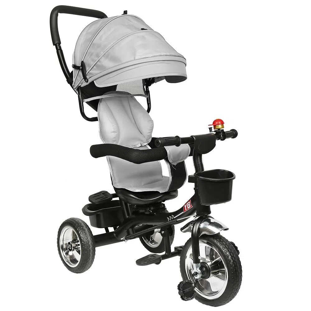 Triciclo per Bambini Bicicletta Equilibrio Sedile e Maniglia Regolabili4 IN 1 Triciclo per Bambini con Maniglia di Spinta per Genitori per 1-3 Anni Ragazzi Ragazze