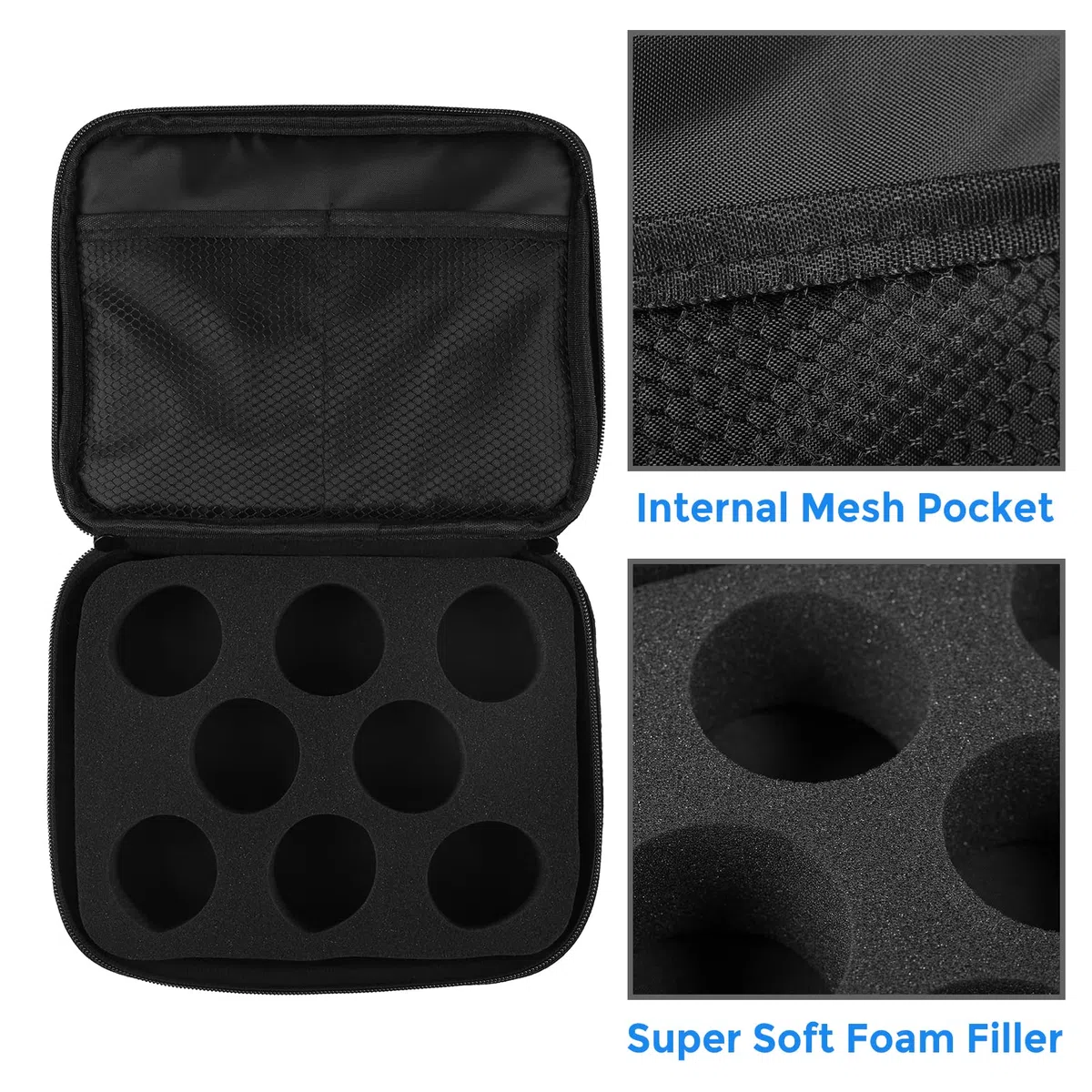 Yoyo - Custodia protettiva antiurto Yo-yo per 8 palline e accessori