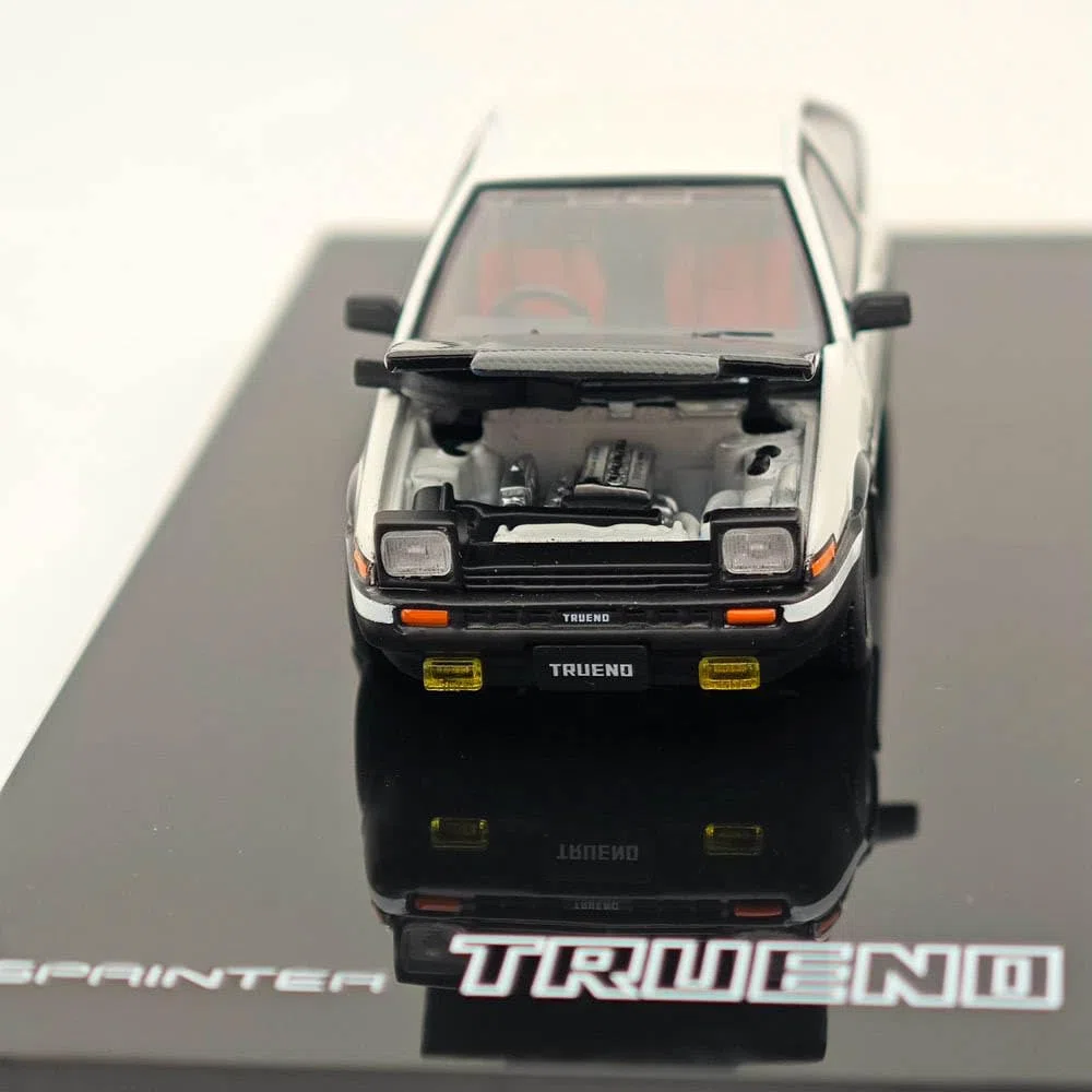 Hobby Japan 1/64 per Sprinter Trueno GT APEX (AE86) JDM Style con cofano in carbonio bianco HJ641052BWB Diecast Model Car Collection Auto Toys Gift